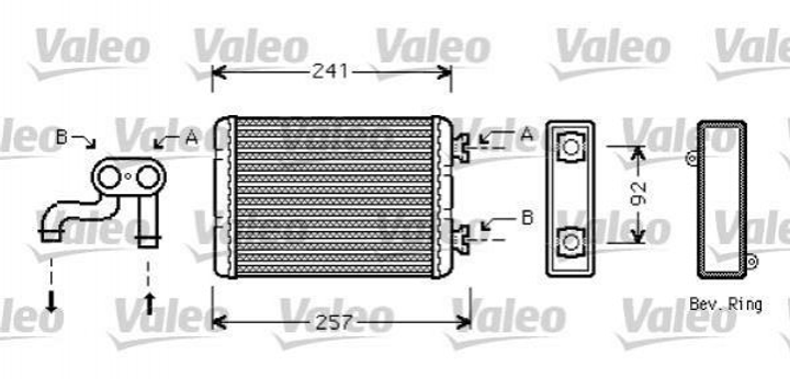 Радіатор пічки Valeo 812360 64118373786 - зображення 2