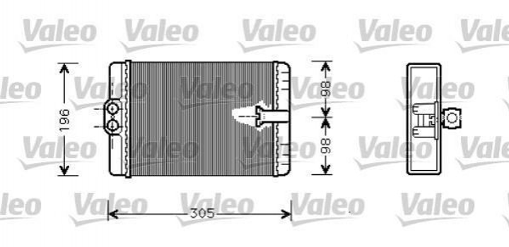 Радиатор печки Valeo 812366 Mercedes S-Class 2208300261, A2208300261 - изображение 1