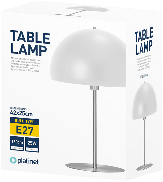 Lampa biurkowa Platinet PTL2021W - obraz 3