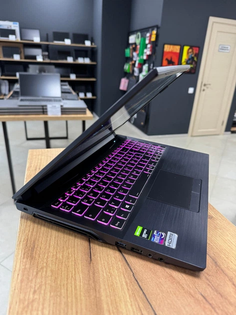 Игровой ноутбук Clevo Captiva NH50RA/ 15.6" FullHD, IPS/ Intel Core i7 9750H (6 ядер/ 12 потоков)/ NVIDIA GeForce GTX 1650 (на 4 GB, GDDR5)/ RAM 16 GB DDR4/ 1 TB NVME/ Windows 10 Home/ Клавиатура с RGB-подсветкой + Родной комплект Б\У - изображение 4