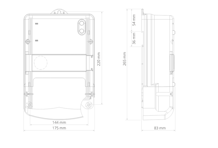Счетчик трехфазный NIK 2307 ARP3 T.1602.MC.21 многотарифный, GSM/GPRS, реле откл. нагрузки, актив-реактив, под зеленый тариф - изображение 3