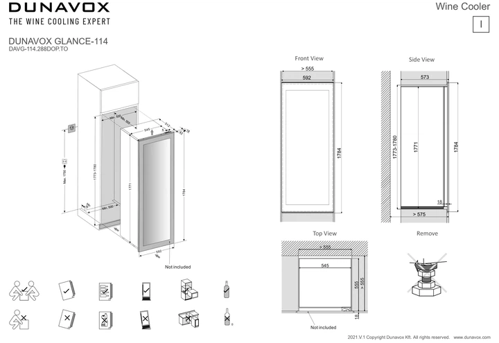 Винний холодильник Dunavox DAVG-114.288DOP.TO - зображення 5