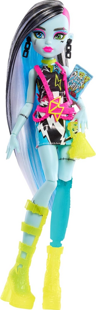 Lalka z akcesoriami Mattel Monster High Skulltimate Secrets Neon Frights Frankie 27 cm (0194735139415) - obraz 1