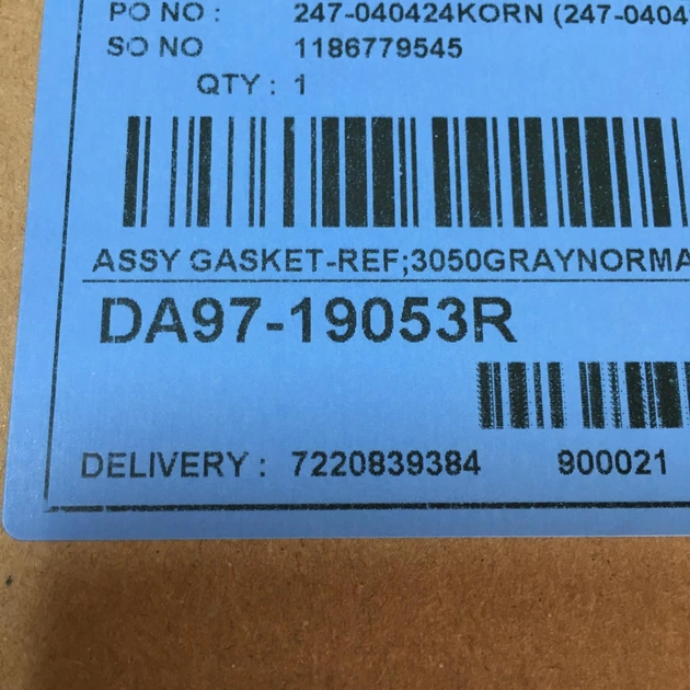 Уплотнитель двери для холодильника Samsung RB37J**, RL60**, RL63**, 1113 х 565 мм, DA97-19053R (DA97-12383U) - изображение 3