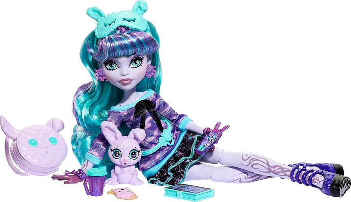 Lalka z akcesoriami Mattel Monster High Piżama Party Twyla 27 cm (0194735117673) - obraz 4