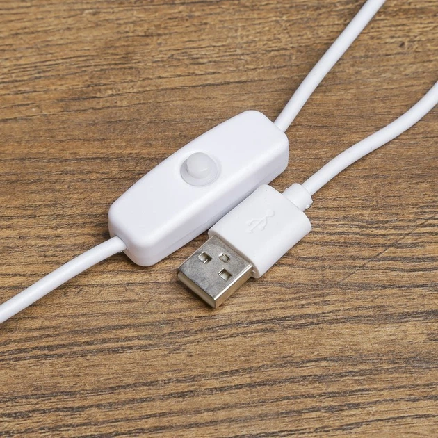 Настольная лампа светодиодная гибкая LED на прищепке с USB ЮСБ с креплением к столу для уроков чтения на гибкой ножке, Белая - изображение 8