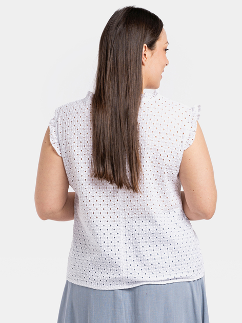 Блуза жіноча Karko BA119 42/44 Біла (5903676086383) - зображення 2