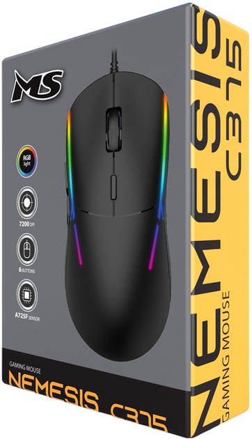 Мышь MS NEMESIS C375 RGB USB Black (MSP20054) - изображение 5