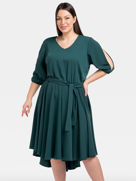 Сукня міді літня жіноча Karko SB169 42/44 Зелена (5903676069874) - зображення 1