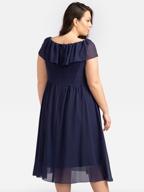 Сукня вечірня міді літня жіноча Karko SB246 50 Темно-синя (5903676082781) - зображення 2