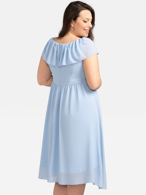 Сукня вечірня міді літня жіноча Karko SB247 54 Синя (5903676082705) - зображення 2