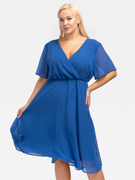 Сукня міді літня жіноча Karko SB272 54 Синя (5903676095811) - зображення 1