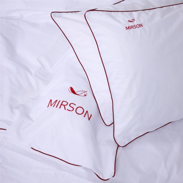 Акція на Комплект постільної білизни MirSon сімейний 143x210 см х 2 шт 11-2107 White Ranforce Elite від Rozetka