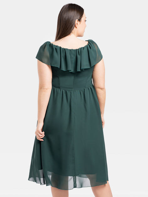 Сукня вечірня міді літня жіноча Karko SB531 40 Зелена (5903676115885) - зображення 2