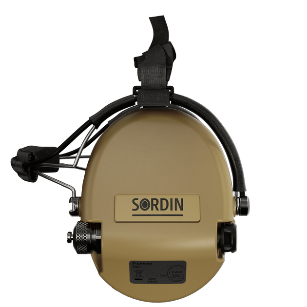Активные наушники Sordin Supreme Mil AUX Neckband Sand 76308-05-S - изображение 5