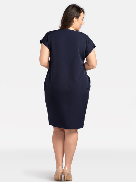 Плаття-футболка міді літнє жіноче Karko SC085 42-44 Темно-синє (5903676190127) - зображення 2