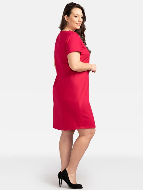 Плаття-футболка міді літнє жіноче Karko SC093 50 Рожеве (5903676191636) - зображення 3