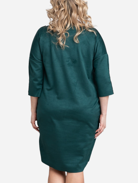 Плаття міді осіннє жіноче Karko SA894 46-48 Зелене (5903676146810) - зображення 2