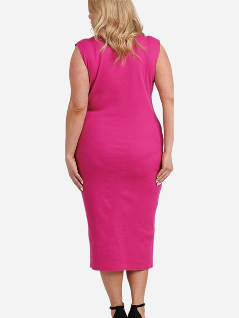 Плаття міді літнє жіноче Karko SB876 54-56 Рожеве (5903676154280) - зображення 2
