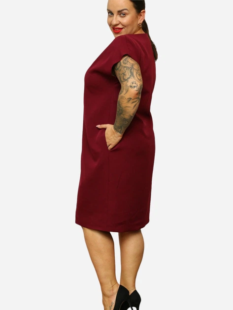 Sukienka tunika damska Karko SC136 46-48 Bordowa (5903676203711) - obraz 3