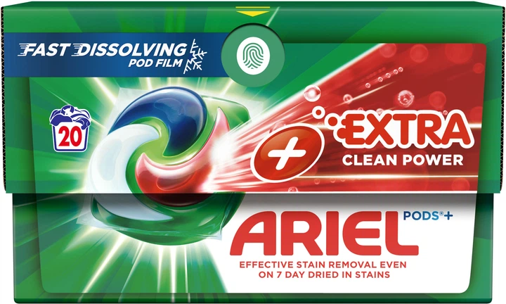 Капсули для прання Ariel Pods All-in-1 + Сила екстраочищення 20 шт (8001090803474) - зображення 2