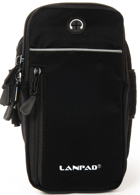 Сумка на руку Lanpad мужская и женская черная сумочка (277903) - изображение 2