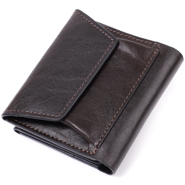 Кожаный женский кошелек GRANDE PELLE 10,8х11,5х2,5 см (acs0029467) - Фото 4 Кожаный женский кошелек GRANDE PELLE 10,8х11,5х2,5 см (acs0029467) - изображение 4