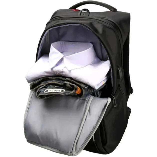 Рюкзак для ноутбука Tavialo 15.6" Smart TB20-1 black, 20л, 46х31х19см - Фото 5 Рюкзак для ноутбука Tavialo 15.6" Smart TB20-1 black, 20л, 46х31х19см - изображение 5