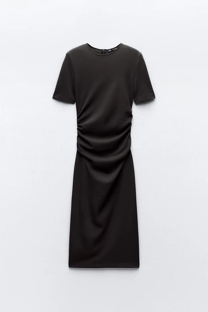 Платье Zara 7901/624/753 M Коричневое - Фото 6 Платье Zara 7901/624/753 M Коричневое - изображение 6