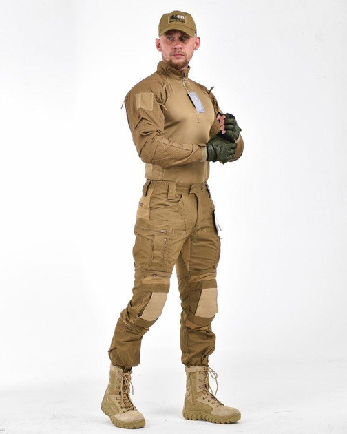 Тактический штурмовой костюм с наколенниками штаны+убакс 2XL койот (87075) - изображение 2