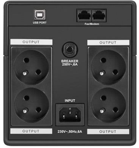 ДБЖ Armac Home Line-Interactive 1000E LED (H/1000E/LED) - зображення 4
