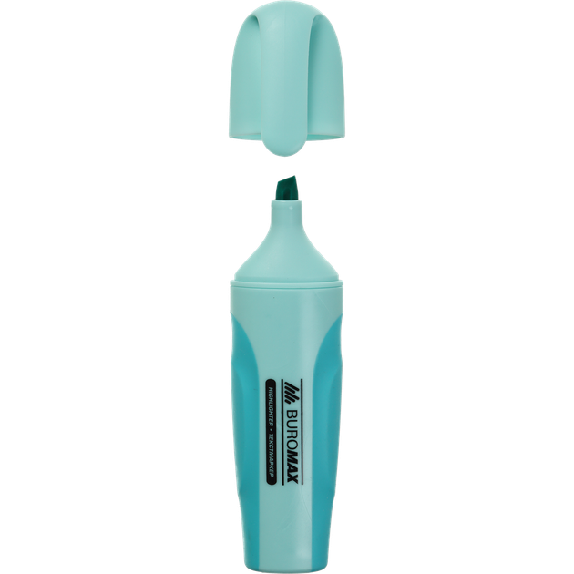 Маркер текстовиділювач Buromax Pastel бірюзовий (BM.8905-06) - Фото 1 Маркер текстовиділювач Buromax Pastel бірюзовий (BM.8905-06) - изображение 1