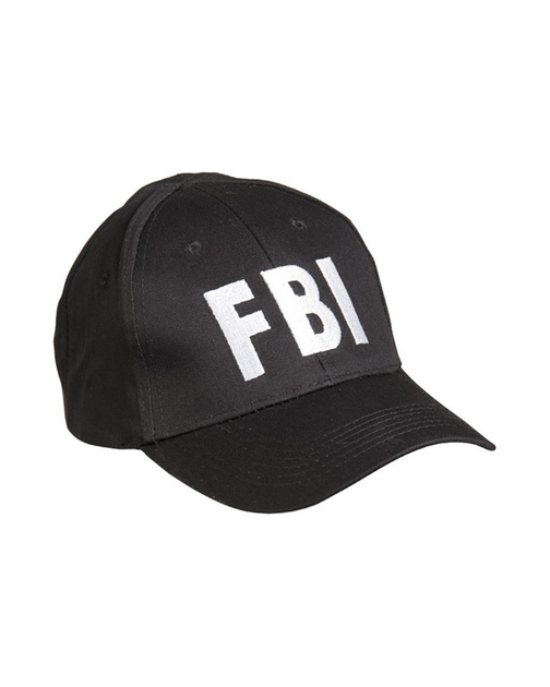 Бейсболка тактична Mil-Tec One size BASEBALL CAP SCHWARZ ′FBI′ (12316092) - изображение 1