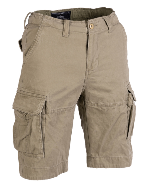 Шорти MIL-TEC Vintage Shorts Prewash Olive S (11404101-902-S) - зображення 1