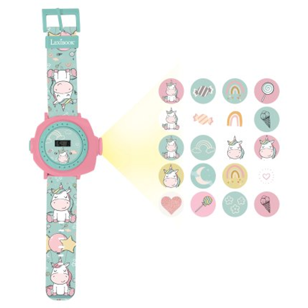 Цифровий проекційний наручний годинник Lexibook Unicorn (DMW050UNI) (3380743084275) - зображення 2