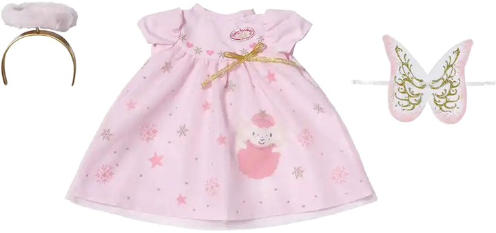 Набір одягу для ляльок Baby Annabell Christmas Dress 43 см (4001167707241) - зображення 1