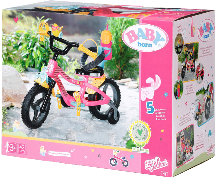 Велосипед для ляльок Baby Born Bike 830024 43 см (4001167830024) - зображення 1