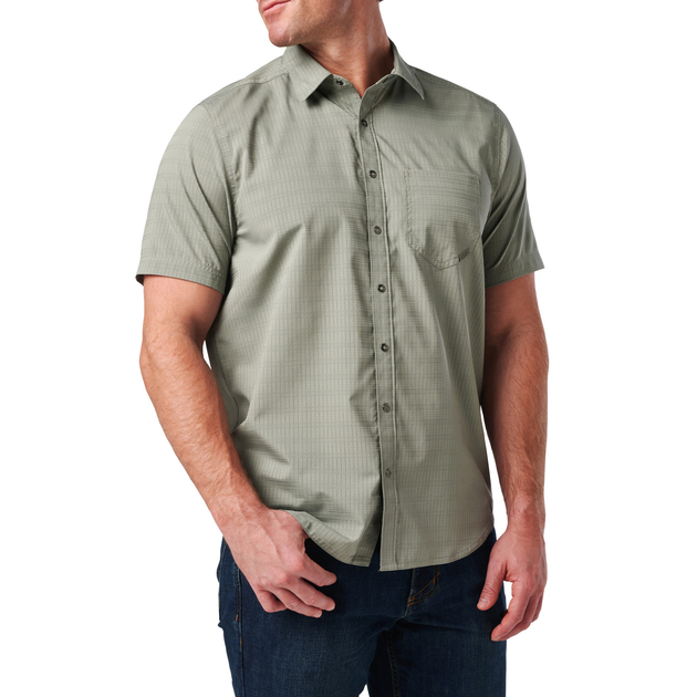 Сорочка тактична 5.11 Tactical Aerial Short Sleeve Shirt Mortar L (71378-095) - зображення 2