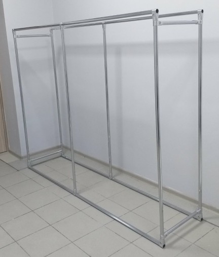 Стійка для одягу подвійна, 160*200*60 см вішалка для одягу - зображення 3