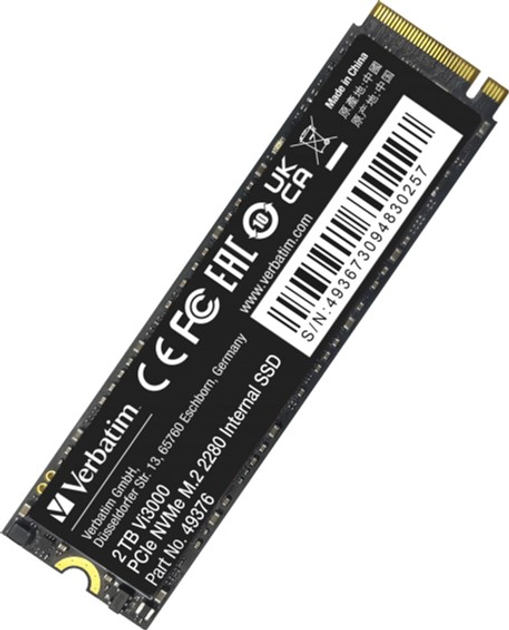 SSD диск Verbatim Vi3000 2TB M.2 2280 NVMe PCIe 3.0 x4 3D NAND TLC (0023942493761) - зображення 2