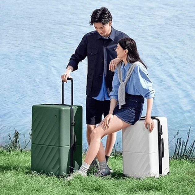 Чемодан Xiaomi Ninetygo Ripple Luggage 20' 48 л Белый (6941413222174) - изображение 5