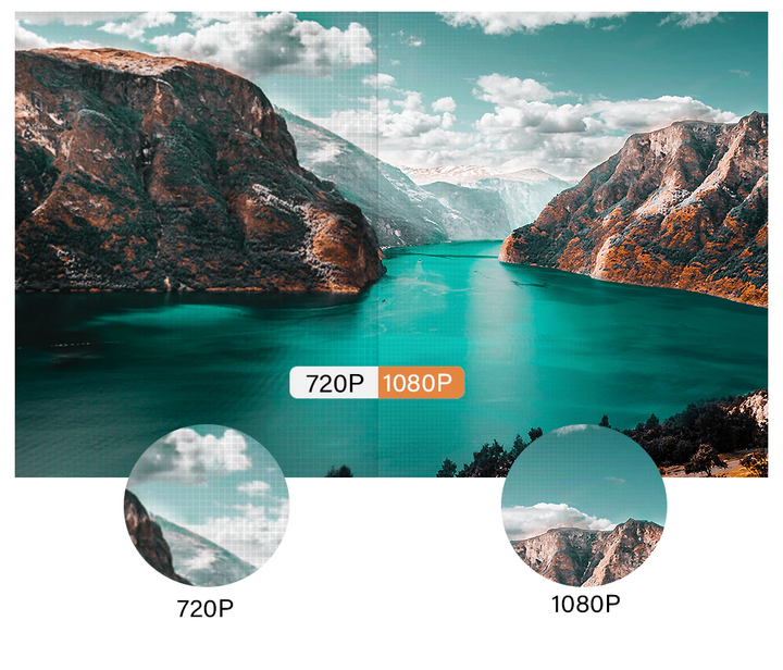 Проектор Everycom YG625 (mirroring version) White Full HD LED с WiFi с Bluetooth - Фото 4 Проектор Everycom YG625 (mirroring version) White Full HD LED с WiFi с Bluetooth - изображение 4