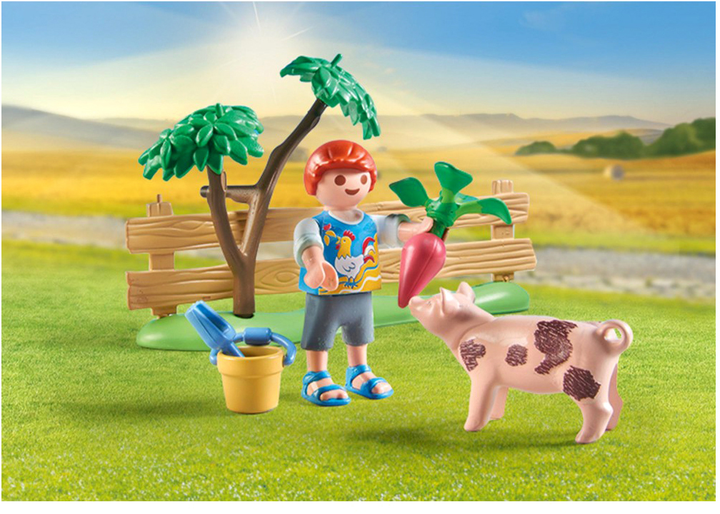 Zestaw figurek Playmobil Country Idyllic Vegetable Garden with Grandparents z akcesoriami 69 elementów (4008789714435) - obraz 5