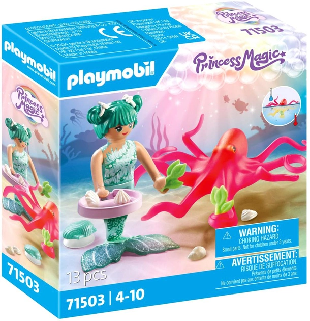 Набір фігурок Playmobil Princess Magic Mermaid with Colour-Changing Octopus з аксесуарами 13 предметів (4008789715036) - зображення 1
