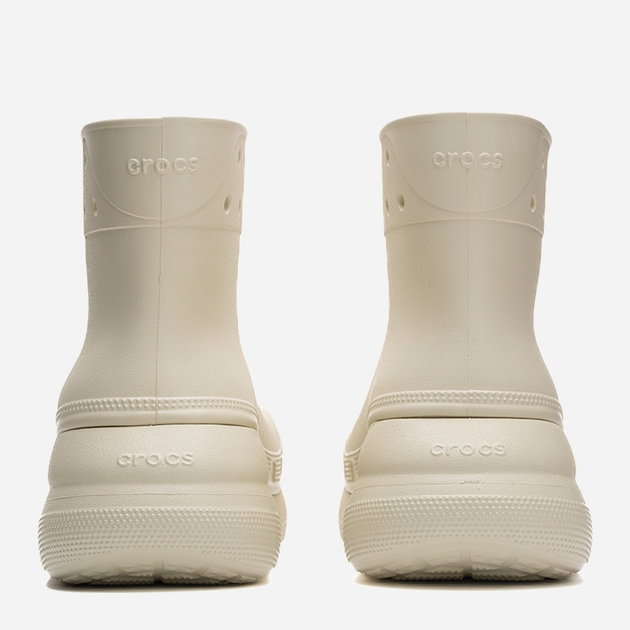 Жіночі гумові чоботи низькі Crocs Classic Crush Rain Boot 207946-BONE 36-37 Кремові (196265156931) - зображення 6