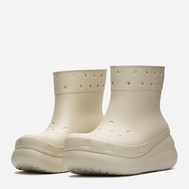 Жіночі гумові чоботи низькі Crocs Classic Crush Rain Boot 207946-BONE 41-42 Кремові (196265156979) - зображення 4