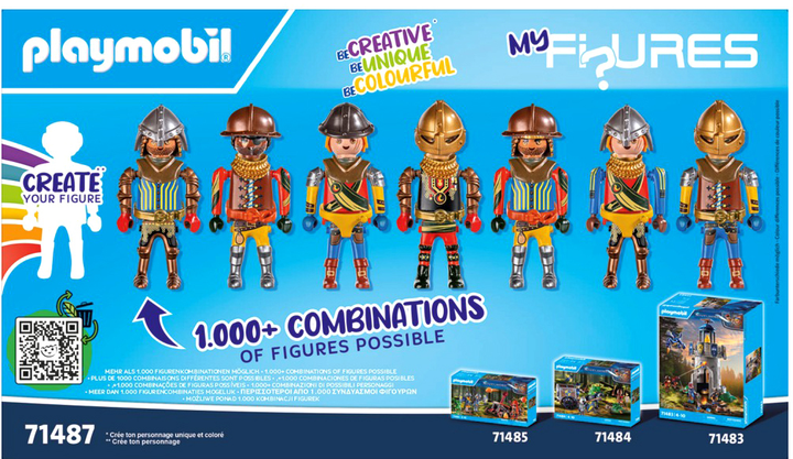 Набір фігурок Playmobil My Knights of Novelmore 45 предметів (4008789714879) - зображення 3