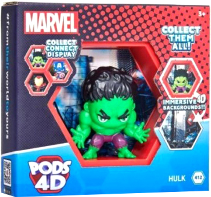 Фігурка WOW Pods 4D Marvel Hulk 12 x 10.2 см (5055394026810) - зображення 1