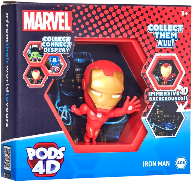 Фігурка WOW Pods 4D Marvel Ironman 12 x 10.2 см (5055394026216) - зображення 1