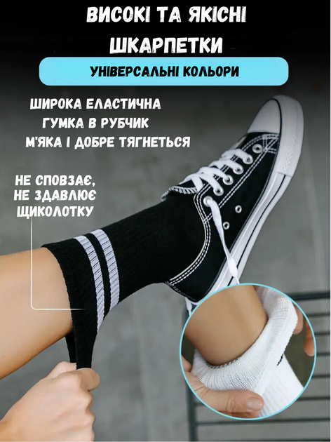 Набор мужских носков высоких хлопковых Лео Теннис Sport Cotton 42-44 6 пар Черный (ROZ6400177338) - Фото 18 Набор мужских носков высоких хлопковых Лео Теннис Sport Cotton 42-44 6 пар Черный (ROZ6400177338) - изображение 18